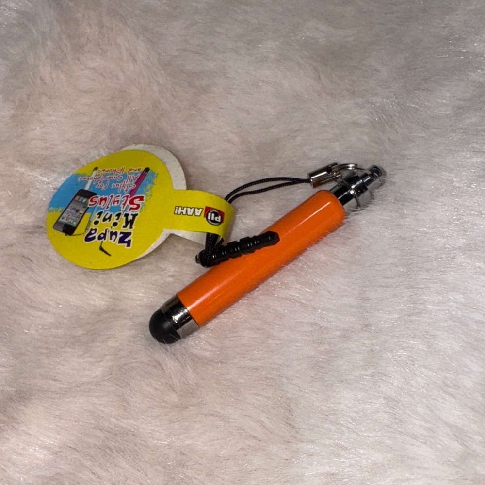 Orange Stylus Pen for Touchscreen Devices